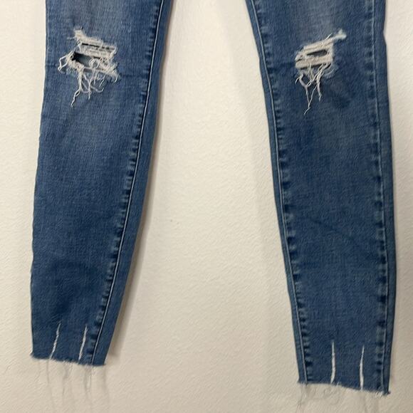 Pistola revolve distressed skinny high waisted blue jeans size 27” - Picture 4 of 9